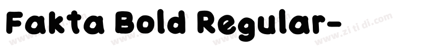 Fakta Bold Regular字体转换